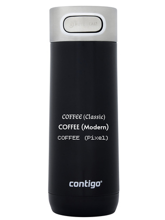 Personalisierbarer thermobecher Contigo Luxe Autoseal 470 ml - Schwarz