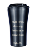 Kubek termiczny do kawy z powłoką ceramiczną Dr.Bacty Apollo - 227 ml - czerwony - Z twoim grawerem