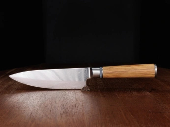 Chef’s Knife with Engraving Aka Tori, Damascus Steel 5" – Kyoto Olive