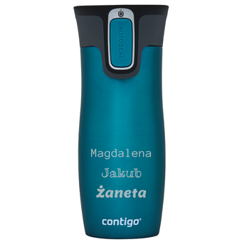  Mug thermique personnalisé Contigo West Loop - Turquoise