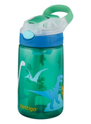 Bidón para niños - Vaso para niños Contigo Gizmo Flip 414ml - Dino verde de la selva