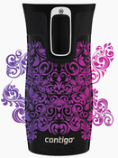 Taza térmica Contigo West Loop Mini 300ml - Glamour - Negro Metálico