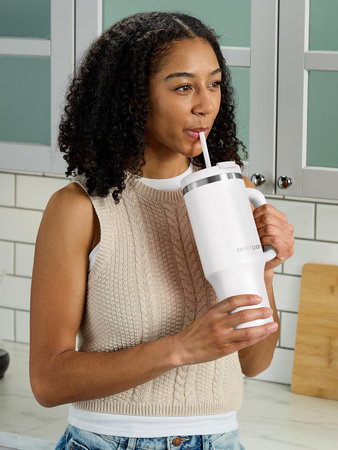 Taza térmica con pajita Streeterville Tumbler 1200 ml - Salt