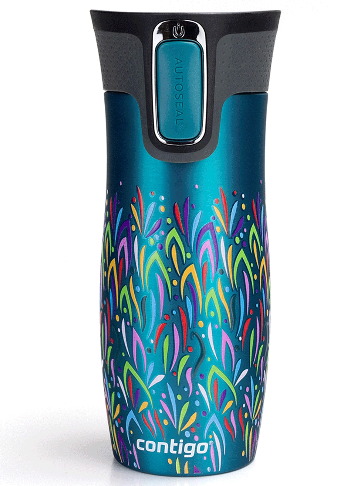 Thermal mug Contigo West Loop 2.0 470ml - Flores - Biscay Bay Turquoise |  Limited Edition \ Gifts for \ for Her Limited Edition \ Gifts for \ for Him  Limited Edition \