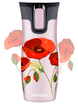 Contigo West Loop 2.0 470ml Thermalbecher - rosa Matte - Mohnblumen