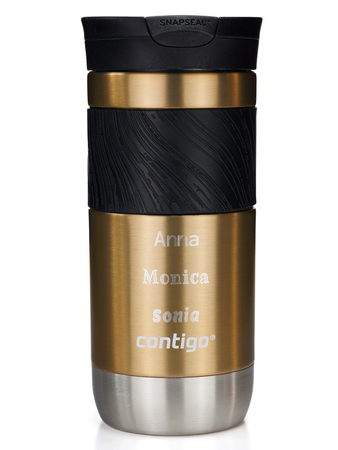 Mug thermique Contigo Byron 2.0 470ml avec gravure - l'or