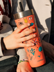 Thermal mug with straw Contigo Luxe Tumbler 720 ml - Summer - Coral