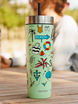 Thermobecher mit strohhalm Contigo Luxe Tumbler 720ml - Summer - Cucumber