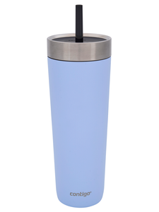 Thermal mug with straw Luxe Tumbler 720 ml - Periwinkle