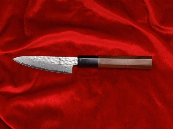 Aka Tori Engraved Damascus Steel 3.5" Paring Knife - Tokyo Hammer