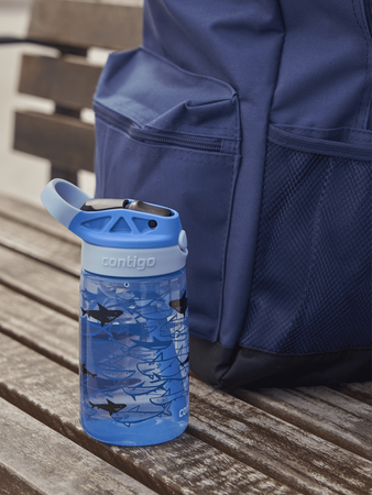 Contigo Easy Clean 420ml Bouteille Sharks/bouteille pour enfants