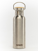 Dr.Bacty Iris 500 ml Thermoflasche - silber - personalisiert mit Gravur