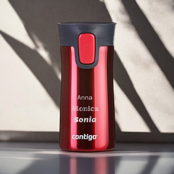 Tasse personnalisée thermiqnue Contigo Pinnacle 300ml - Rouge