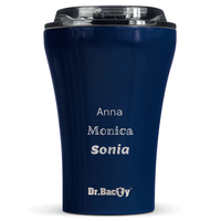 Kubek termiczny do kawy z powłoką ceramiczną Dr.Bacty Apollo - 227 ml - granatowy - Z twoim grawerem
