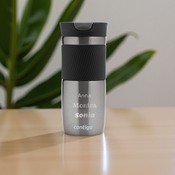 Thermal mug Contigo Byron 470ml  with custom inscription - engraved - Gunmetal