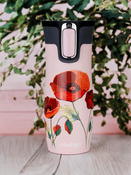 Contigo West Loop 2.0 470ml thermal mug - Millenial pink - Poppies