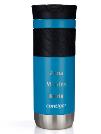 Mug thermique Contigo Byron 2.0 470ml avec gravure - Bleu Mat