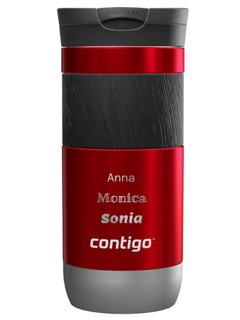 Tasse personnalisée thermiqnue Contigo Byron 470ml - Rouge