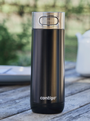 Personalisierbarer thermobecher Contigo Luxe Autoseal 470 ml - Schwarz