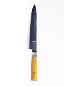 Aka Tori Damaszener-Chefmesser 8" mit Gravur - Kyoto Olive