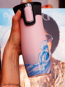 Taza térmica Contigo West Loop 2.0 470ml - Summer Waves - Rosa Mate
