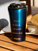 Kubek termiczny do kawy z powłoką ceramiczną Dr.Bacty Apollo - 227 ml - czerwony - Z twoim grawerem