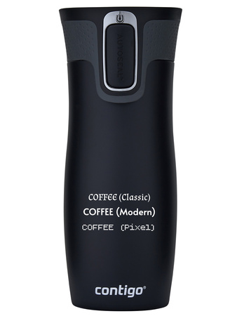 Thermal mug Contigo West Loop 2.0 with custom inscription - engraved - Balck