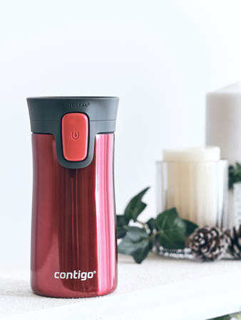 Tasse personnalisée thermiqnue Contigo Pinnacle 300ml - Rouge