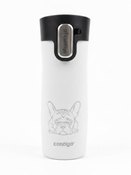Vaso Térmico Contigo West Loop 3.0 470ml - Bulldog francés - Blanco mate