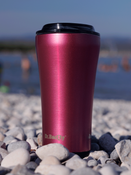 Kubek termiczny do kawy z powłoką ceramiczną Dr.Bacty Apollo - 227 ml - czerwony - Z twoim grawerem