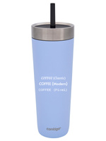 Taza térmica con paja  Luxe Tumbler 720ml con grabado - Periwinkle