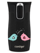 Taza térmica Contigo West Loop Mini 300ml - Amor de pájaro - Negro Metálico