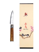 Aka Tori Damaszener-Spickmesser 3,5" mit Gravur - Kyoto Olive