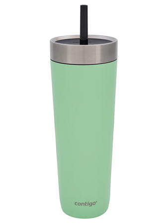 Mug thermique avec paille Luxe Tumbler 720ml avec gravure - Cucumber