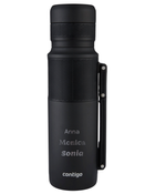 Kaffeethermoskanne / Teethermoskanne Contigo 740 ml - Matt Schwarz - Mit Ihrer Gravur