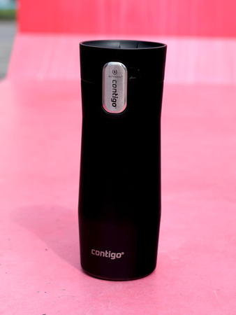 Personalisierbarer thermobecher Contigo West Loop 3.0 470ml - Schwarz