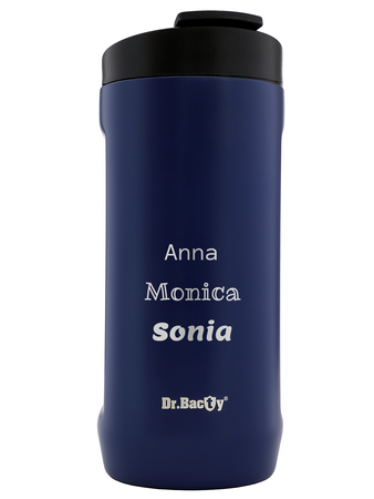 Mug thermique Dr.Bacty Notus 360 ml avec gravure - bleu marine