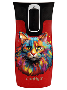 Taza térmica Contigo West Loop Mini 300ml - Gato - Goji Berry