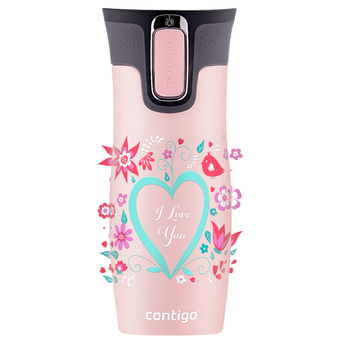 Mug isotherme Contigo West Loop 2.0 470ml - Rose mat - I love You