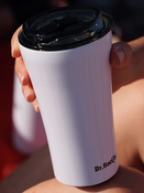 Tasse à café isotherme Dr.Bacty Apollo 2.0 - 360 ml - Blanc brillant - Avec votre gravure