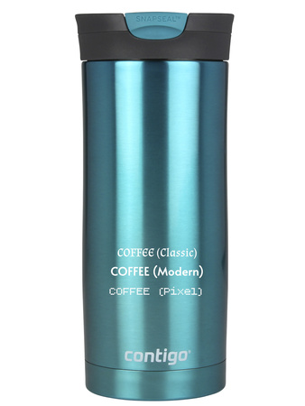 Thermal mug Contigo Huron 470ml with custom inscription - engraved - Biscay Bay