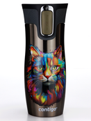 Contigo West Loop 2.0 470 ml Thermalbecher - Latte - Katze
