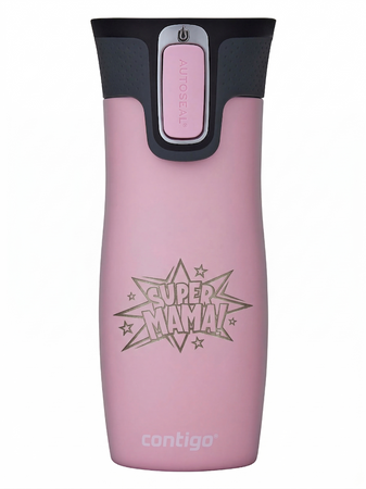 Taza térmica Contigo West Loop 2.0 470ml - Rosa mate - Super Mamá