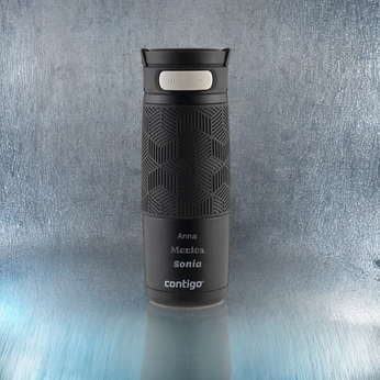 Tasse personnalisée thermiqnue Contigo Transit (Metra) - Noir