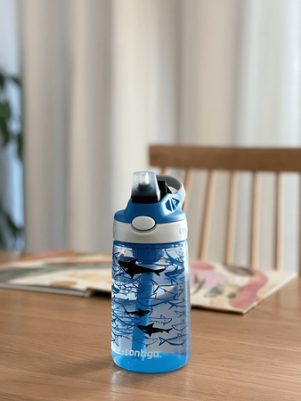 Contigo Easy Clean 420ml Bouteille Sharks/bouteille pour enfants