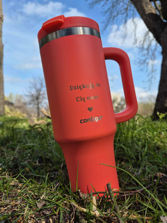 Taza térmica en el agua con grabado Streeterville Tumbler 1200 ml - Coral