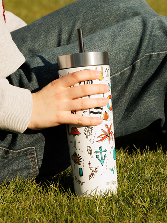 Thermobecher mit strohhalm Contigo Luxe Tumbler 720ml - Summer - Salt