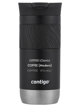 Mug thermique Contigo Byron 2.0 470ml avec gravure - Noir brillant
