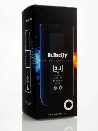 Mug thermique Dr.Bacty Notus 360 ml avec gravure - noir