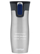 Thermal mug Contigo West Loop 2.0 with custom inscription-engraved - Stainless steel